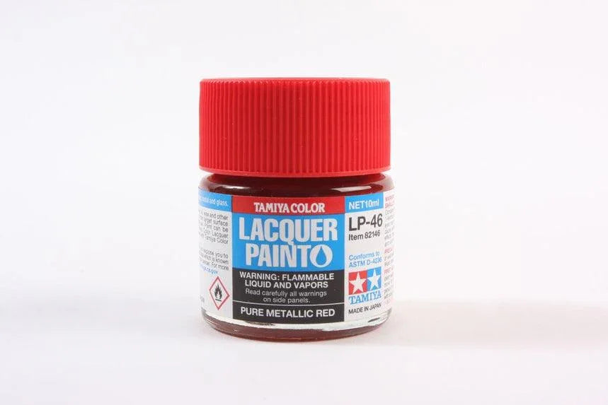 Tamiya 82146 LP-46 Pure Metallic Red Lacquer Paint 10ml TAM82146 - A-Z Toy Hobby