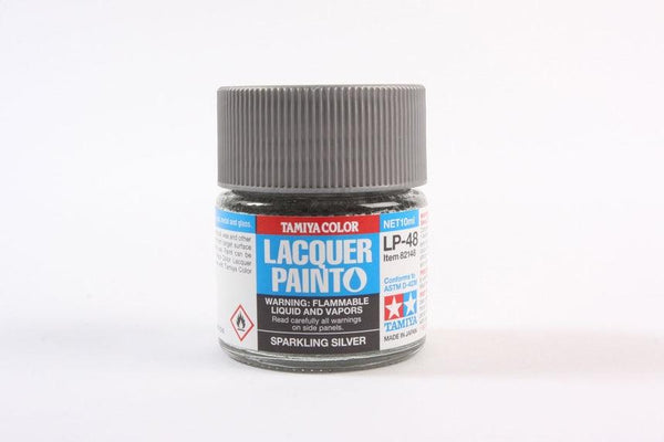 Tamiya 82148 LP-48 Sparkling Silver Lacquer Paint 10ml TAM82148 - A-Z Toy Hobby