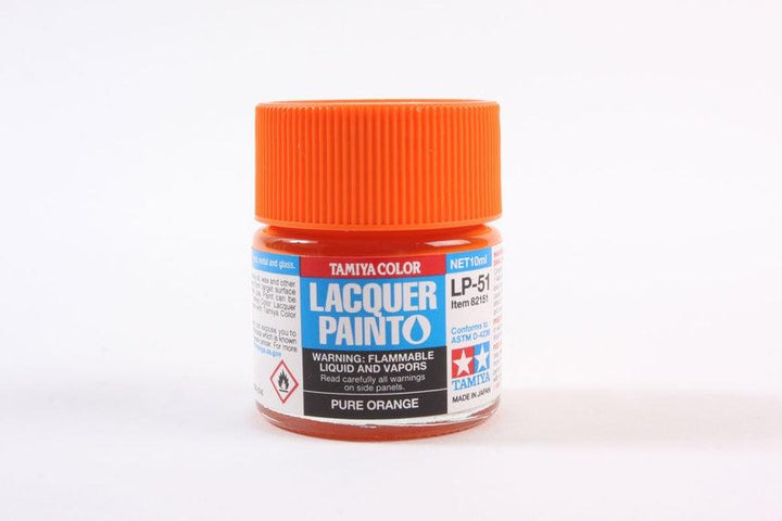 Tamiya 82151 LP-51 Pure Orange Lacquer Paint 10ml TAM82151 - A-Z Toy Hobby