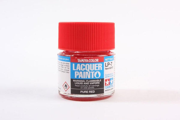 Tamiya 82107 LP-7 Pure Red Lacquer Paint 10ml TAM82107 - A-Z Toy Hobby