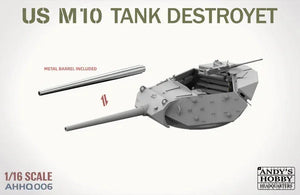 Andy's HHQ 006 M10 Tank Destroyer 1/16 Model Kit - A-Z Toy Hobby
