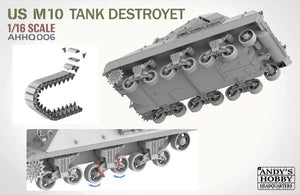 Andy's HHQ 006 M10 Tank Destroyer 1/16 Model Kit - A-Z Toy Hobby