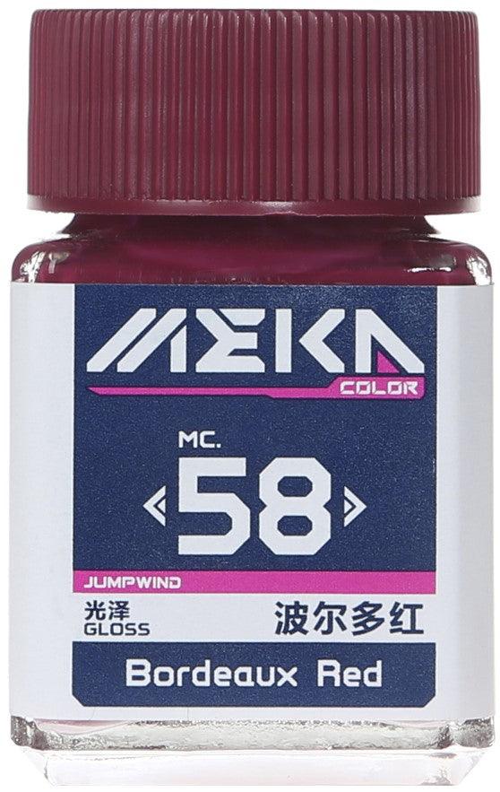 Jumpwind MC58 Meka Color Bordeaux Red Paint 18ml - A-Z Toy Hobby