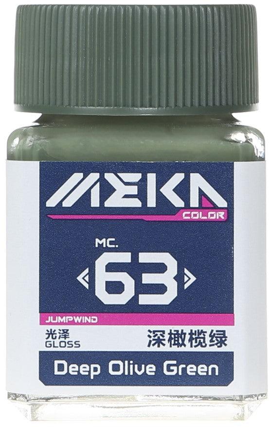 Jumpwind MC63 Meka Color Deep Olive Green Paint 18ml - A-Z Toy Hobby