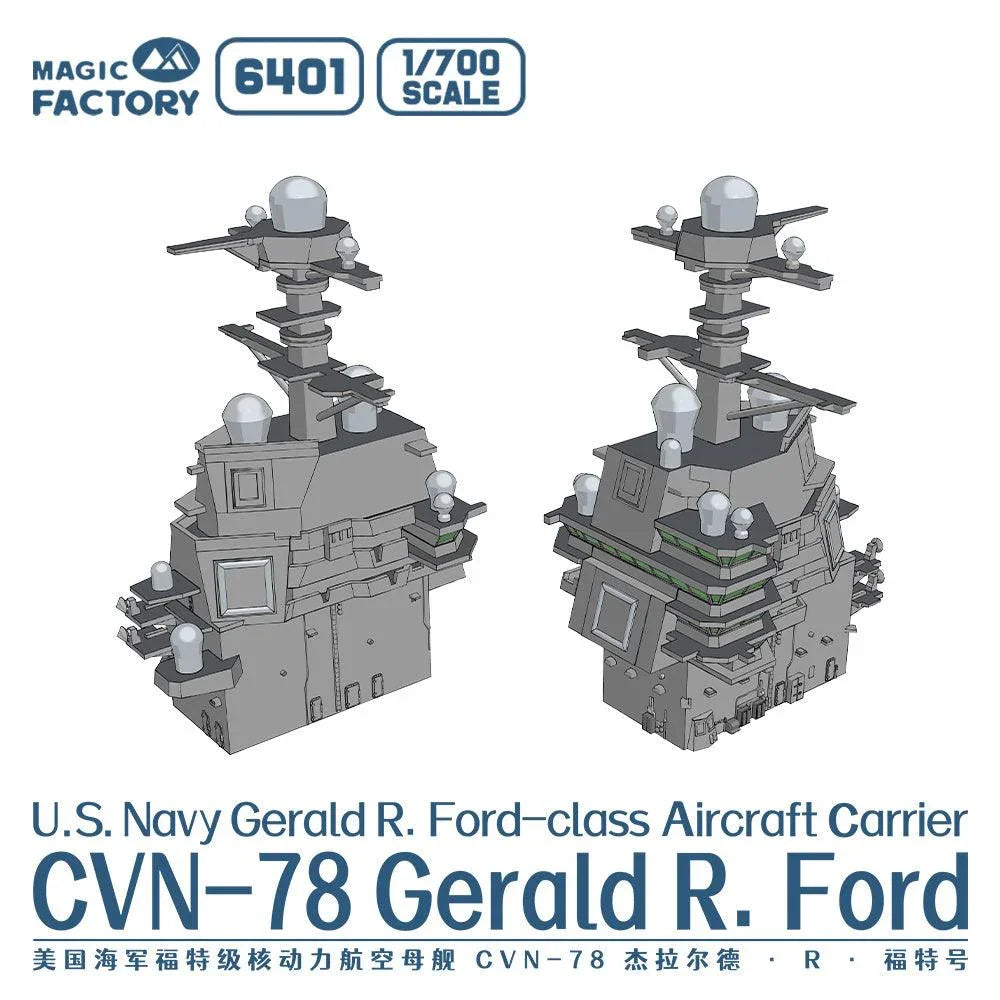 Magic Factory 6401 USS Gerald R. Ford CVN-78 1/700 Model Kit - A-Z Toy Hobby