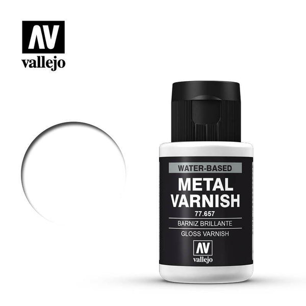 Vallejo Gloss Metal Varnish Acrylic Paint - A-Z Toy Hobby