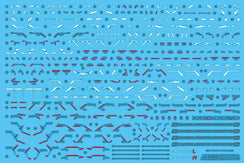 Delpi Water Decal For MG Wing Zero EW Ver. Ka - A-Z Toy Hobby