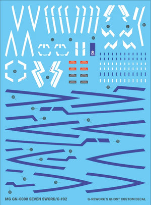 G-Rework Water Decal For MG 00 Seven Sword - A-Z Toy Hobby
