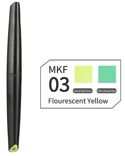 DSPIAE Soft Tip Marker Fluorescent Yellow MKF-03 - A-Z Toy Hobby