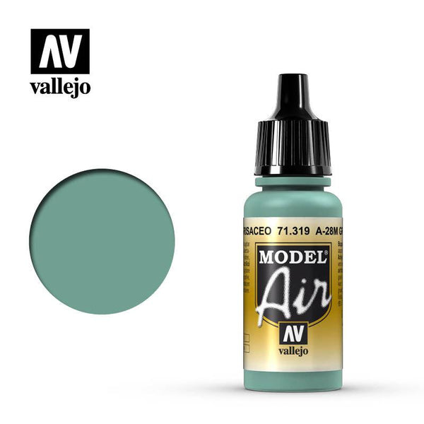 Vallejo 71319 Model Air A-28M Greyish Blue Acrylic Paint 17ml - A-Z Toy Hobby