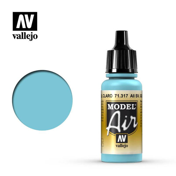 Vallejo 71317 Model Air AII SV. Gol Light Blue Acrylic Paint 17ml - A-Z Toy Hobby