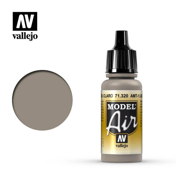 Vallejo 71320 Model Air AMT-1 Light Grey Brown Acrylic Paint 17ml - A-Z Toy Hobby