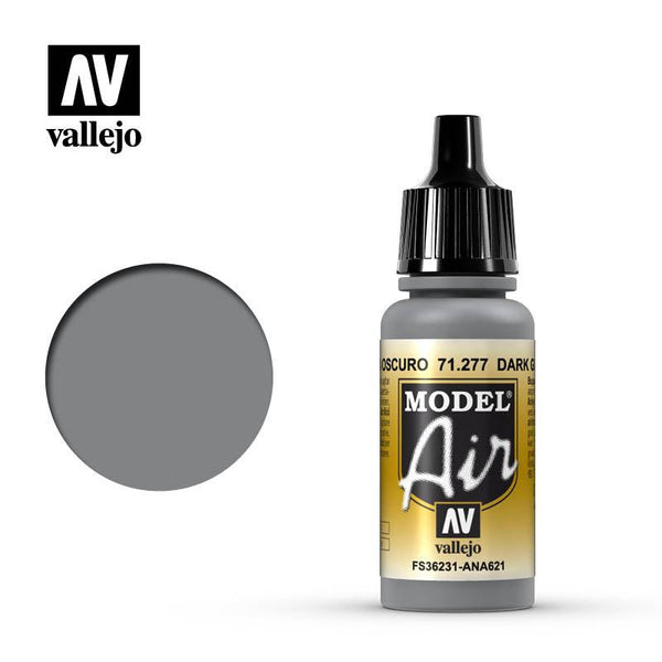 Vallejo 71277 Model Air Dark Gull Gray Acrylic Paint 17ml - A-Z Toy Hobby