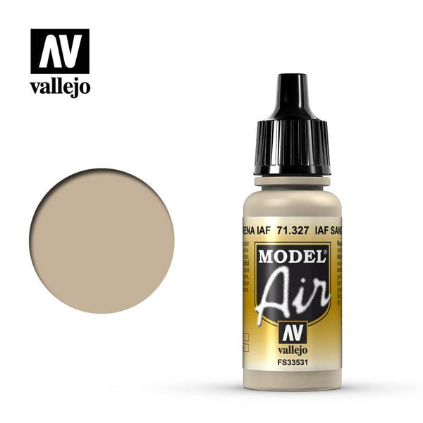 Vallejo 71327 Model Air IAF Sand Acrylic Paint 17ml - A-Z Toy Hobby