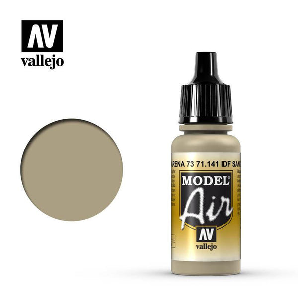 Vallejo 71141 Model Air IDF Sand Gray 73 Acrylic Paint 17ml - A-Z Toy Hobby