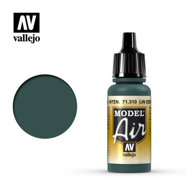 Vallejo 71310 Model Air IJN Deep Dark Green Paint Acrylic 17ml - A-Z Toy Hobby