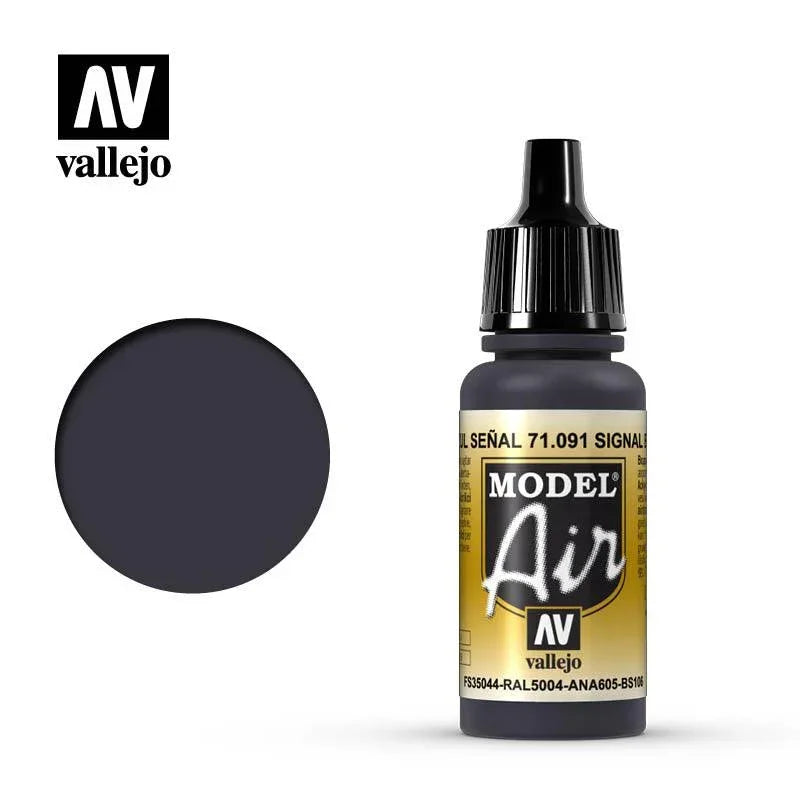 Vallejo 71091 Model Air Signal Blue Acrylic Paint 17ml - A-Z Toy Hobby
