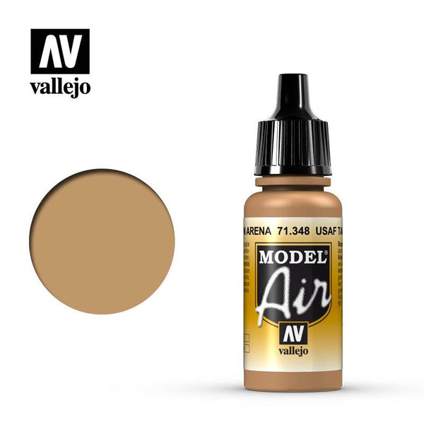 Vallejo 71348 Model Air USAF Tan Acrylic Paint 17ml - A-Z Toy Hobby