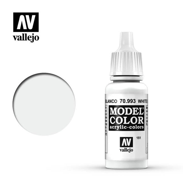 Vallejo 70993 Model Color 151 White Gray Acrylic Paint 17ml - A-Z Toy Hobby