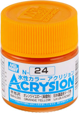 Mr. Hobby N24 Acrysion Orange Yellow Paint 10ml - A-Z Toy Hobby