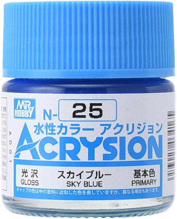 Mr. Hobby N25 Acrysion Sky Blue Paint 10ml