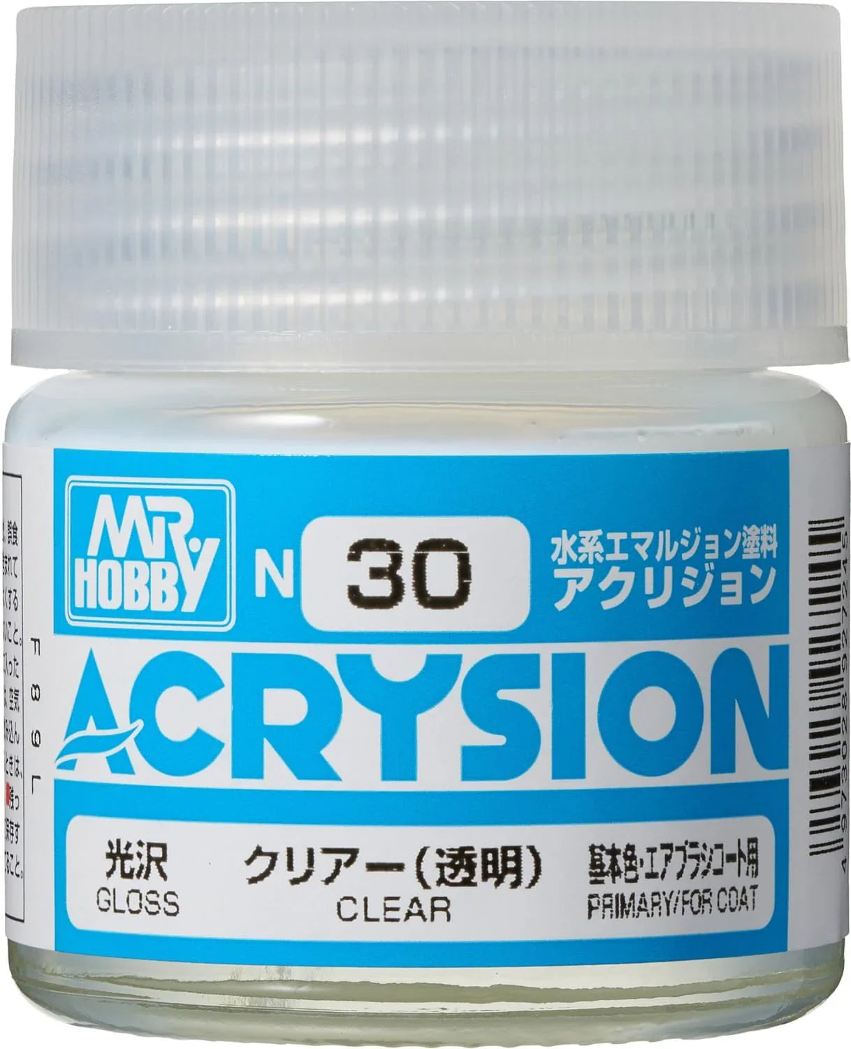 Mr. Hobby N30 Acrysion Clear Paint 10ml - A-Z Toy Hobby