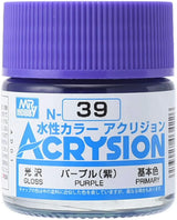 Mr. Hobby N39 Acrysion Purple Paint 10ml - A-Z Toy Hobby