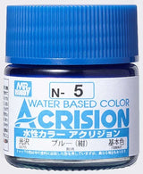 Mr. Hobby N5 Acrysion Blue Paint 10ml - A-Z Toy Hobby