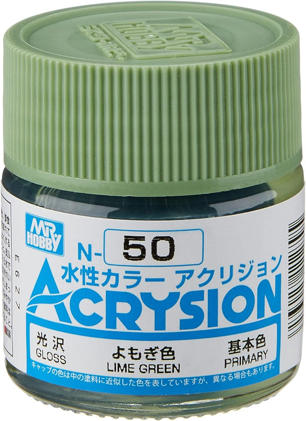 Mr. Hobby N50 Acrysion Lime Green Paint 10ml