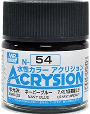 Mr. Hobby N54 Acrysion Navy Blue Paint 10ml - A-Z Toy Hobby