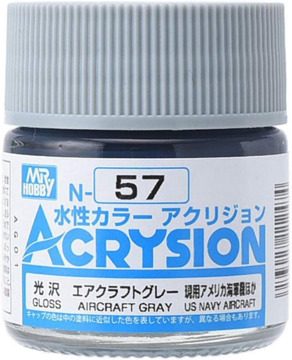 Mr. Hobby N57 Acrysion Aircraft Gray Paint 10ml