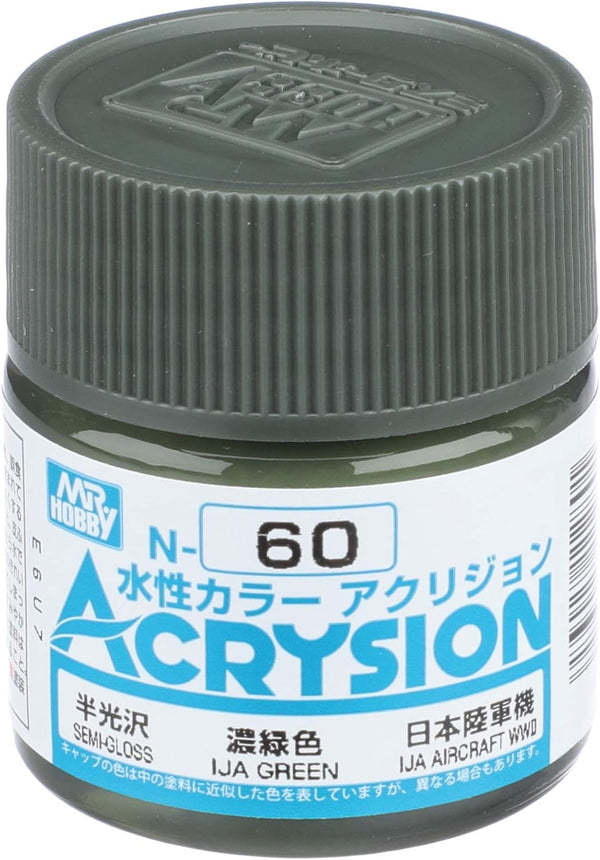 Mr. Hobby N60 Acrysion IJA Green Paint 10ml