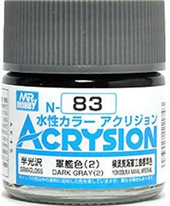Mr. Hobby N83 Acrysion Dark Gray (2) Paint 10ml - A-Z Toy Hobby