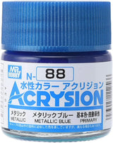 Mr. Hobby N88 Acrysion Metallic Blue Paint 10ml - A-Z Toy Hobby