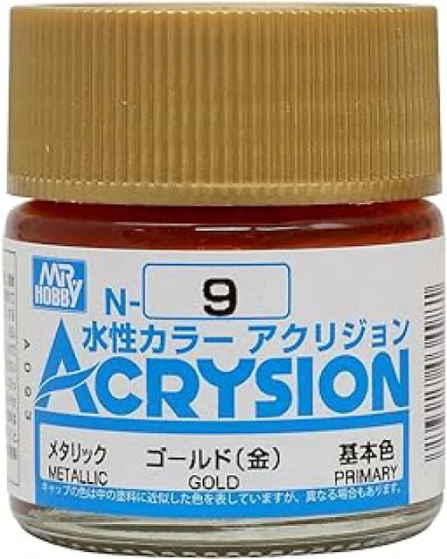 Mr. Hobby N9 Acrysion Gold Paint 10ml