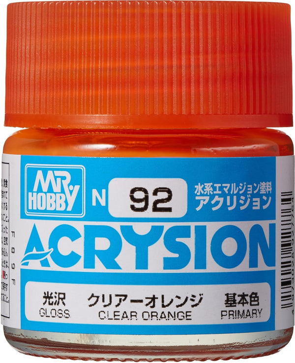 Mr. Hobby N92 Acrysion Clear Orange Paint 10ml