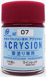 Mr. Hobby NF07 Acrysion Classy 'N Dressy Wine Red Paint 18ml - A-Z Toy Hobby