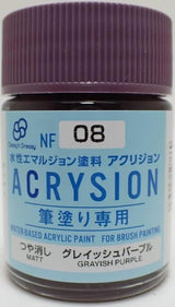 Mr. Hobby NF08 Acrysion Classy 'N Dressy Grayish Purple Paint 18ml - A-Z Toy Hobby