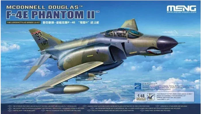 Meng LS-017 McDonnell Douglas F-4E Phantom II 1/48 Model Kit - A-Z Toy Hobby