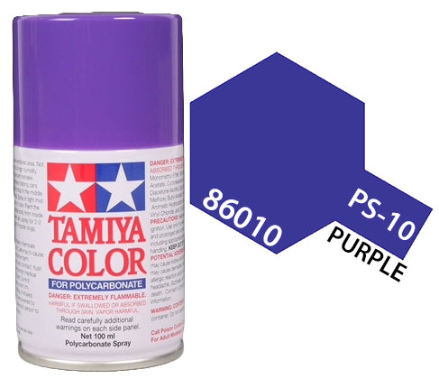 Tamiya 86010 PS-10 Purple Polycarbonate Spray Paint 100ml TAM86010