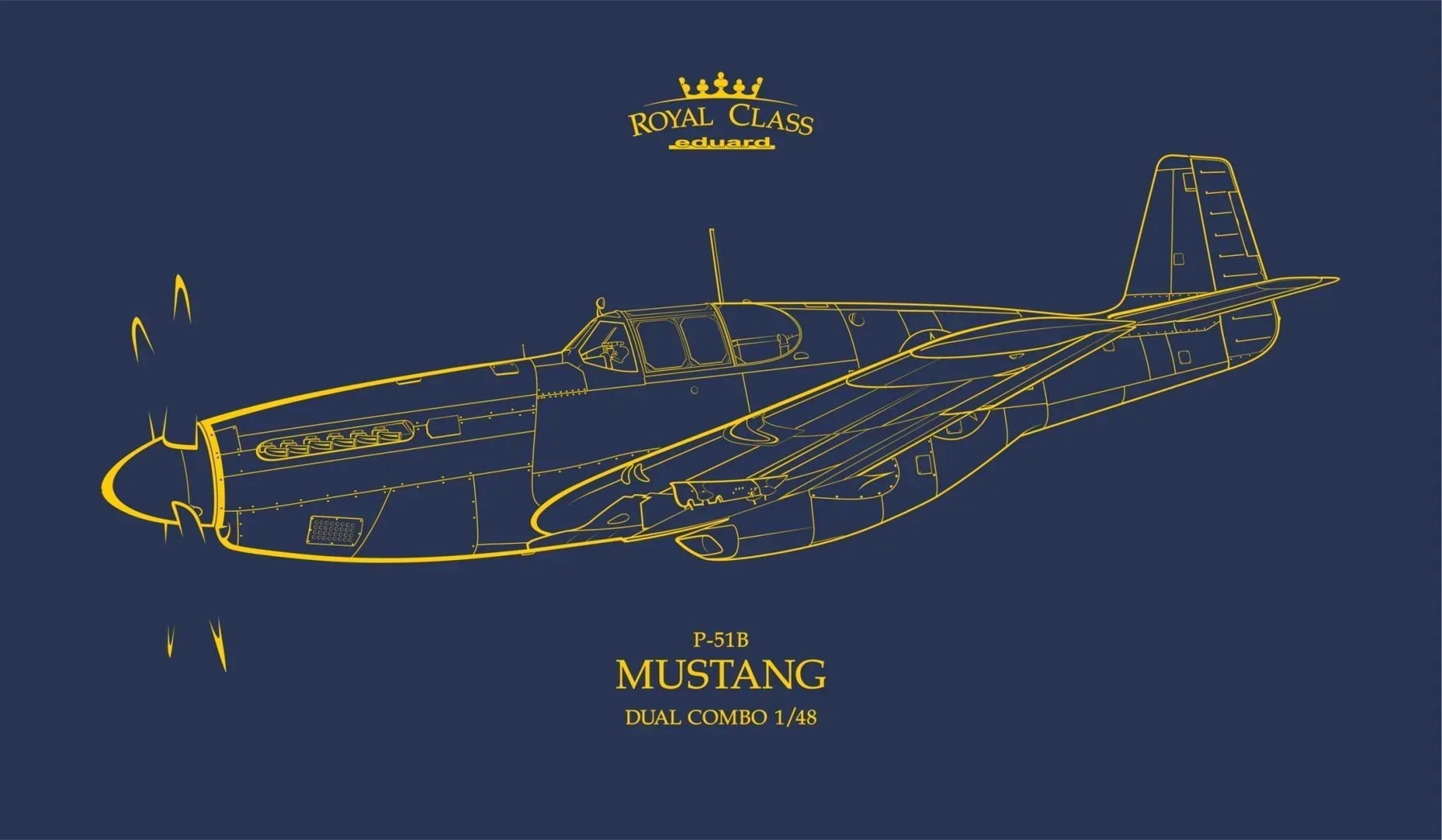 Eduard R0019 P-51B Mustang Dual Combo Royal Class 1/48 Model Kit - A-Z Toy Hobby