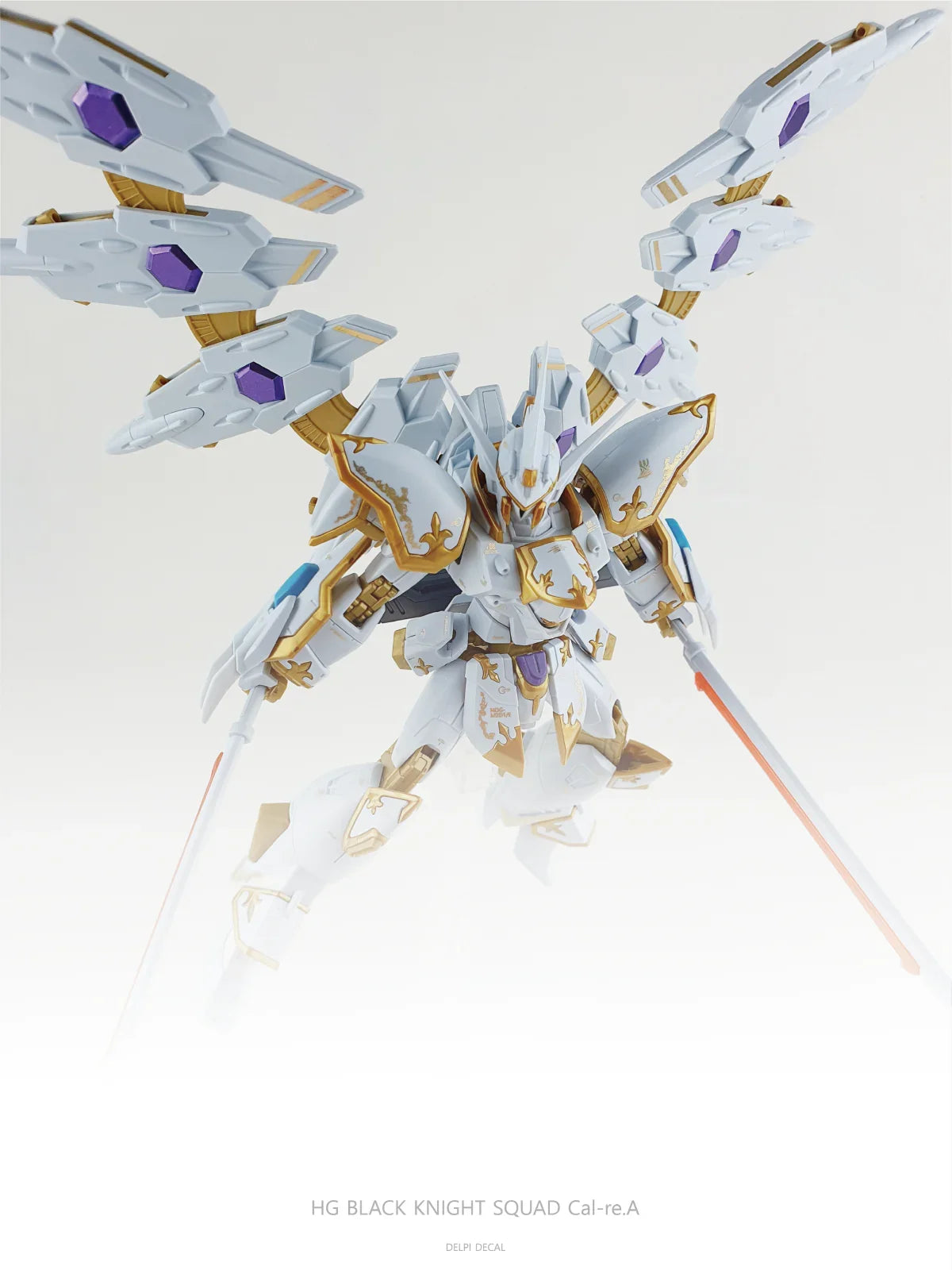 Delpi Gold Holo Water Decal For HG Black Knight Cal-re.A - A-Z Toy Hobby