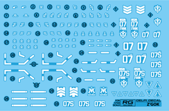 Delpi Water Decal For RG Z'Gok - A-Z Toy Hobby