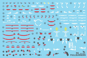 Delpi Water Decal For RG RX-78GP01Fb Full Burnern - A-Z Toy Hobby