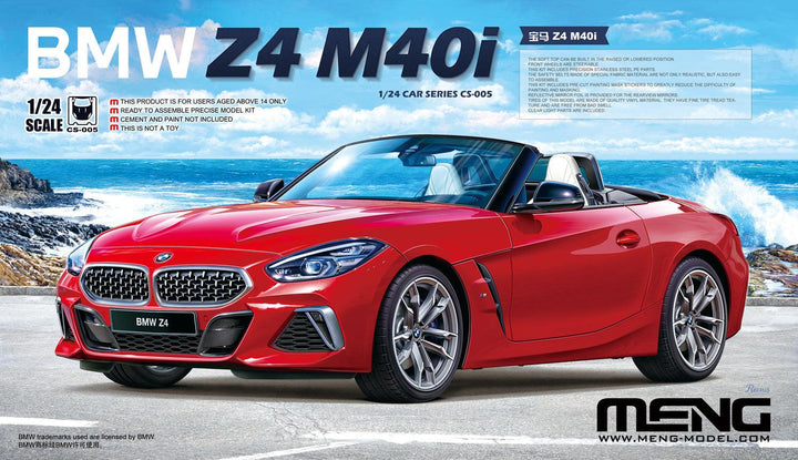 Meng BMW Z4 M40i 1/24 Model Kit - A-Z Toy Hobby