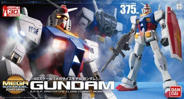 Bandai Gundam RX-78-2 Mega Size 1/48 Model Kit - A-Z Toy Hobby