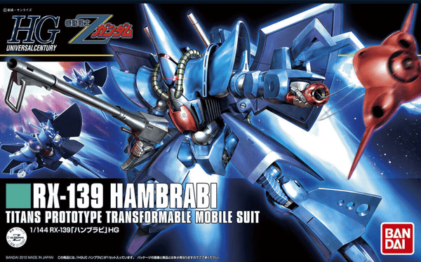 Bandai 145 RX-139 Hambrabi HGUC 1/144 Model Kit - A-Z Toy Hobby