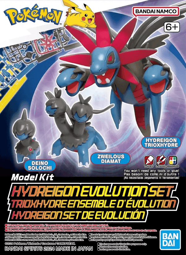 Bandai Pokemon Hydreigon Evolution Set Model Kit