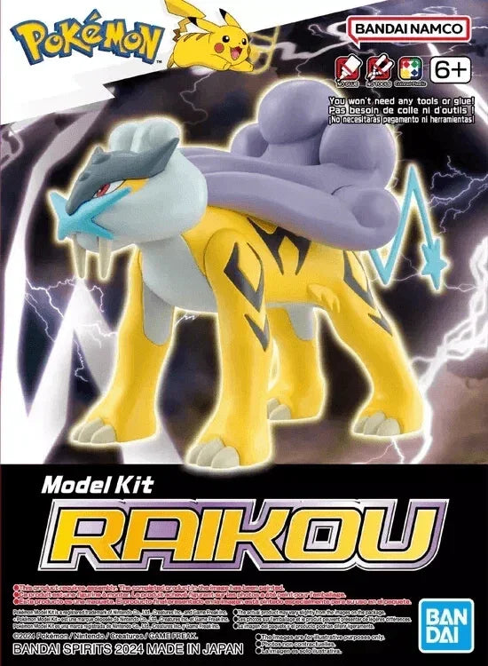 Bandai Pokemon Raikou Model Kit - A-Z Toy Hobby