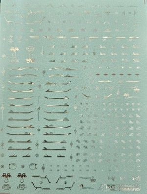 Delpi Silver Holo Water Decal For RG Epyon - A-Z Toy Hobby